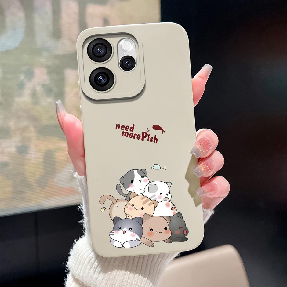 Case For Oppo Reno15 Pro Reno15F Cute Cartoon Dinosaur Silicone Protective Bumper Cover For OppoReno15 15Pro Anti Scratch Fundas