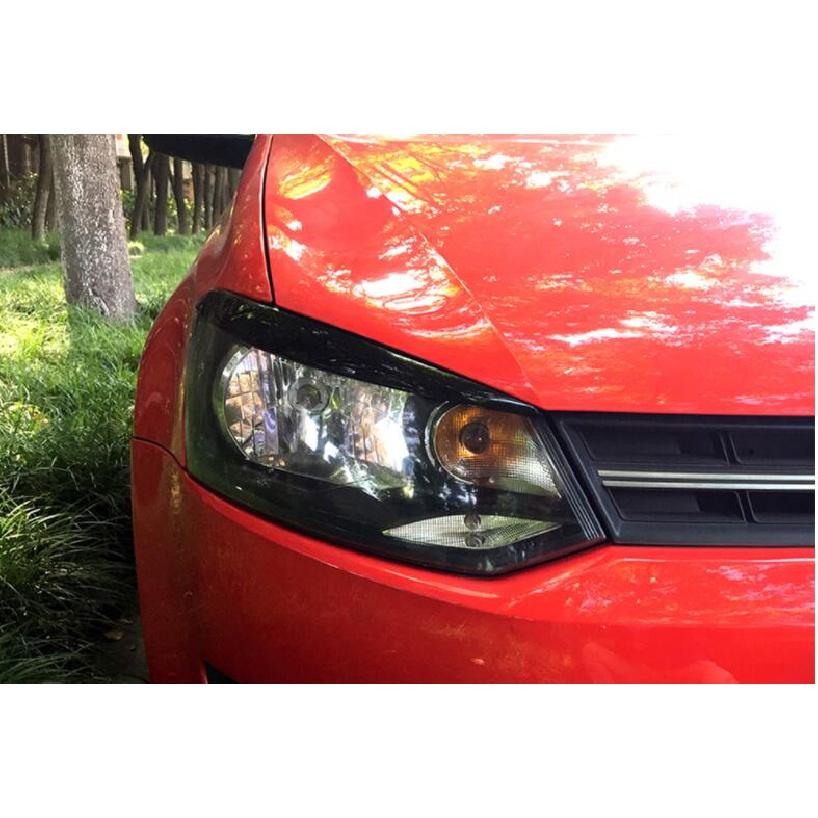 Фары автомобиля, веки, брови, наклейки из АБС-пластика, чехол для Volkswagen VW Polo MK5 2011-2017, аксессуары для автомобиля