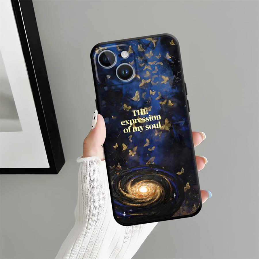 Чехол для телефона Funda для Apple iPhone 17 Pro Max 11 XR XS MAX 13 15 Pro 7 8 12 14 16 Air Планетарный узор