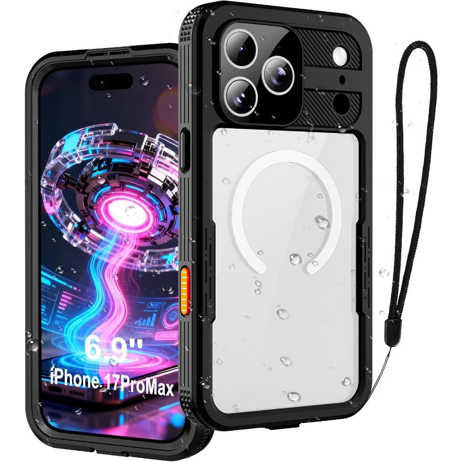 Для iPhone 17 Pro Max 17 Pro Air Магнитный чехол IP68 Водонепроницаемый Защитный чехол на все тело MagSafe Защита экрана Ударопрочный