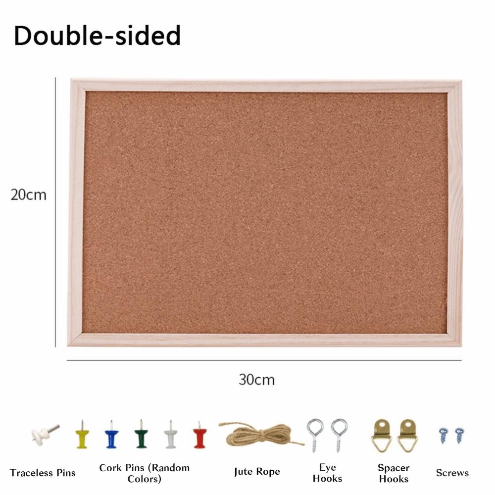 DIY Cork Board Wood Photo Background Pictures Wall Plate Letter Message Boards