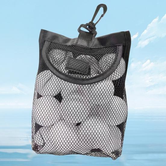 Сетчатая сумка для гольфа с застежкой-лентой, большая вместительная сумка для хранения мячей для гольфа в помещении и на открытом воздухе, аксессуары