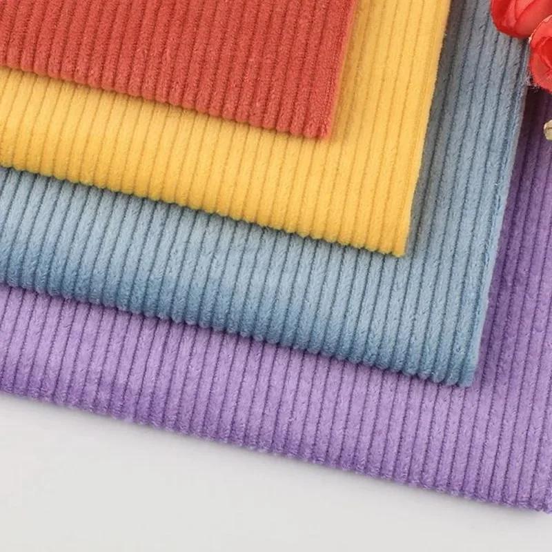 100x140cm Solid Color Corduroy Fabric Shirt Children's Cotton Jacket Sweater Sofa Velvet Cloth Lining DIY Sewing Brocade