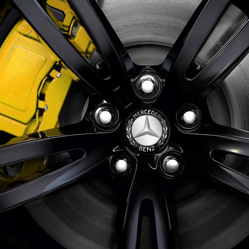4Pcs 56MM Car Wheel Center Hub Caps Rim Caps Covers Emblem For Mercedes Benz AMG GLC GLE CLA W204 W205 W203 W211 W212 W213