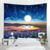 Dream Starry Sky Swan Tapestry Night Moon Phase Tapestry Sea Sunset Tapestry Tarot Divination Wall Tapestry Room Home Decoration