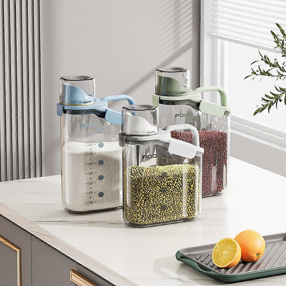 Slim Rice Container Storage Tank, Dry Food Airtight Container kitchen Storage