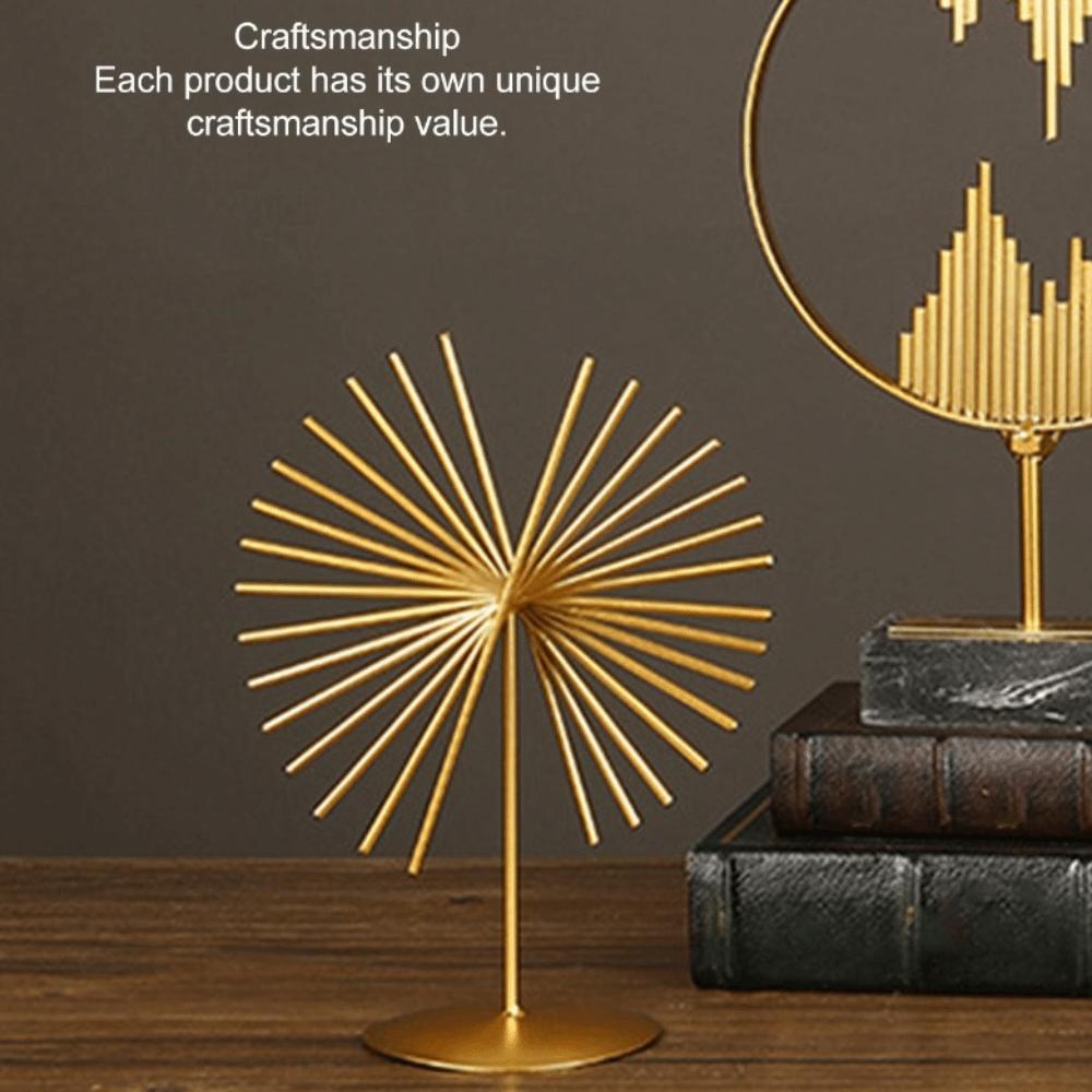 Iron Metal Tabletop Decorative Statue Indoor Display Metal Artwork Showroom Interior Decor