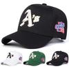 Unisex A's Embroidery Adjustable Personality Baseball Hat Street Hip-hop Caps Spring Autumn Outdoor Leisure Hats Travel Accessories for Women Men