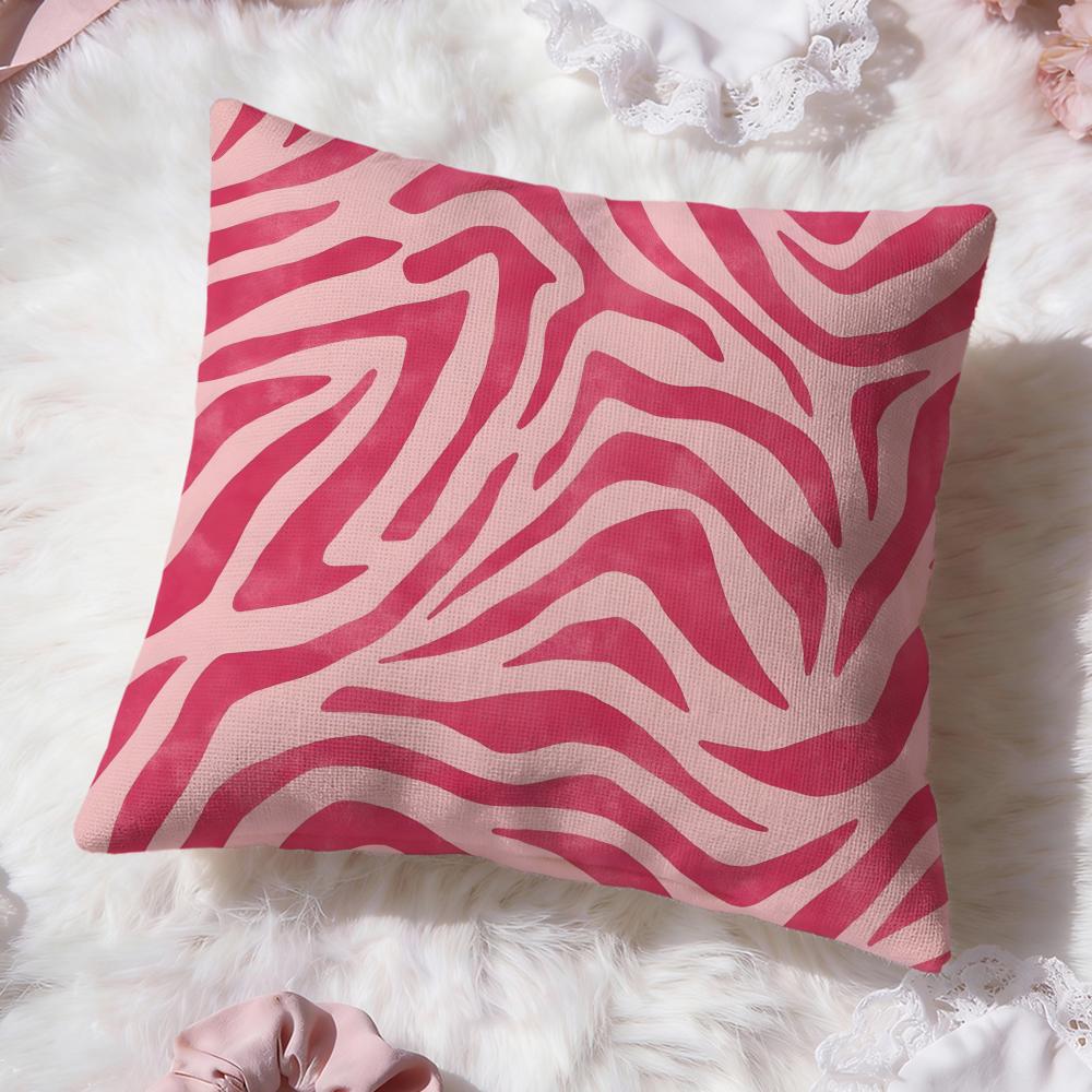 Zebra Texture Cushion Cover Premium Comfort Reversible Pillow Cove Two in One Design for Any Room Car Interior