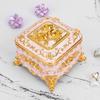 European Retro Luxury Princess Enamel Jewelry Box - Exquisite Metal Necklace Storage Box
