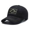 Brazil Flag Sun Protection Snapback Cap Men Summer Baseball Hat Breathable Quick-Dry Golf Cap Adjustable Airsoft Hat
