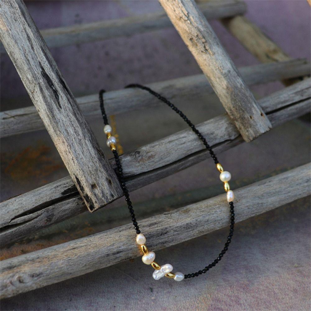 Elegant Choker Baroque Pearl Jewelry Accessories New Crystal Beads Necklace for Women