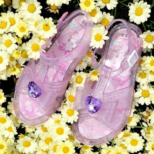 Sanrio Kids Girls Sandals Clear Glass Sa9007 L.pink, 15.0cm