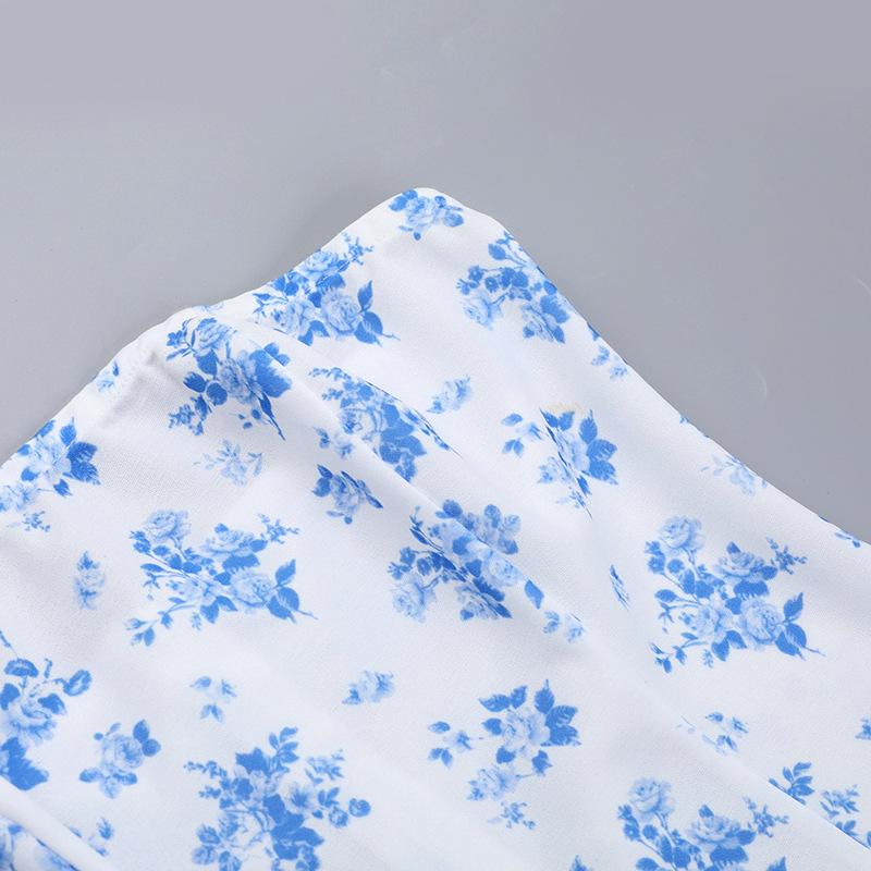 Осеннее женское платье на бедрах Fashion Ethos Slim-fit Print Top Dress A-swing