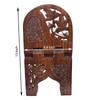 Classical Youth Sheesham Hand Crafted Wooden Book Stand/Holder/Rest/Keep for Home/Work Space/Religious Places- Dark Brown- 13 Inches