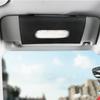 Black Artificial Leather Tissue Case Holder For Car Visor