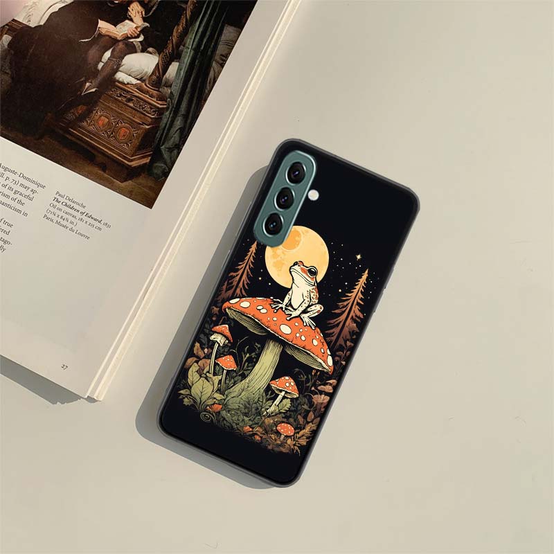 Cottagecore Frog Aesthetic Phone Case for Samsung A54 A14 A24 A34 A17 A37 A57 A55 A35 A25 A15 A07 A05S A04S A12 A22 A32 A52S A72