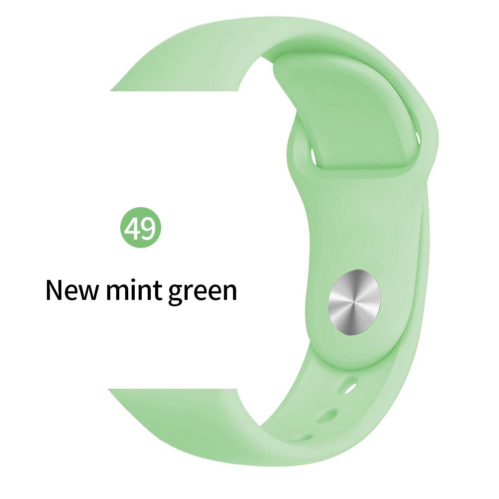Мягкий спортивный силиконовый ремешок для часов Apple 4 3 2 1 38 мм 42 мм дышащий браслет для Iwatch Series 5 6 SE 40 мм 44 мм ремешок