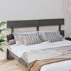 VidaXL Headboard Grey 204x3x81 Cm Solid Pine Wood 819092