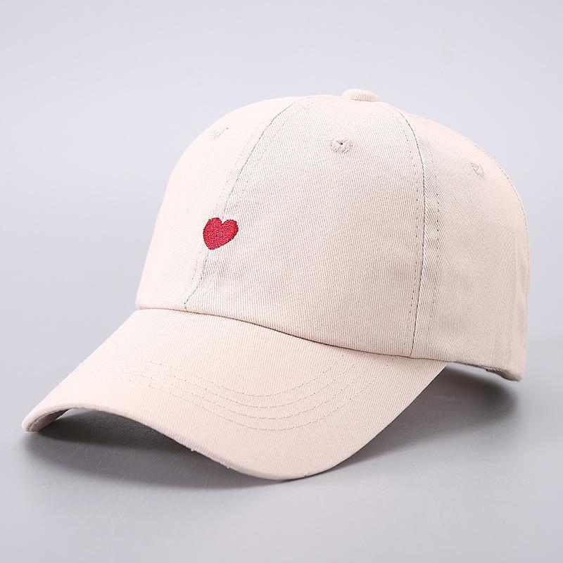 Cross Border Amazon Embroidered Little Love Baseball Hat Simple and Fresh Outdoor Leisure Duck Tongue Hat Factory, Adjustable