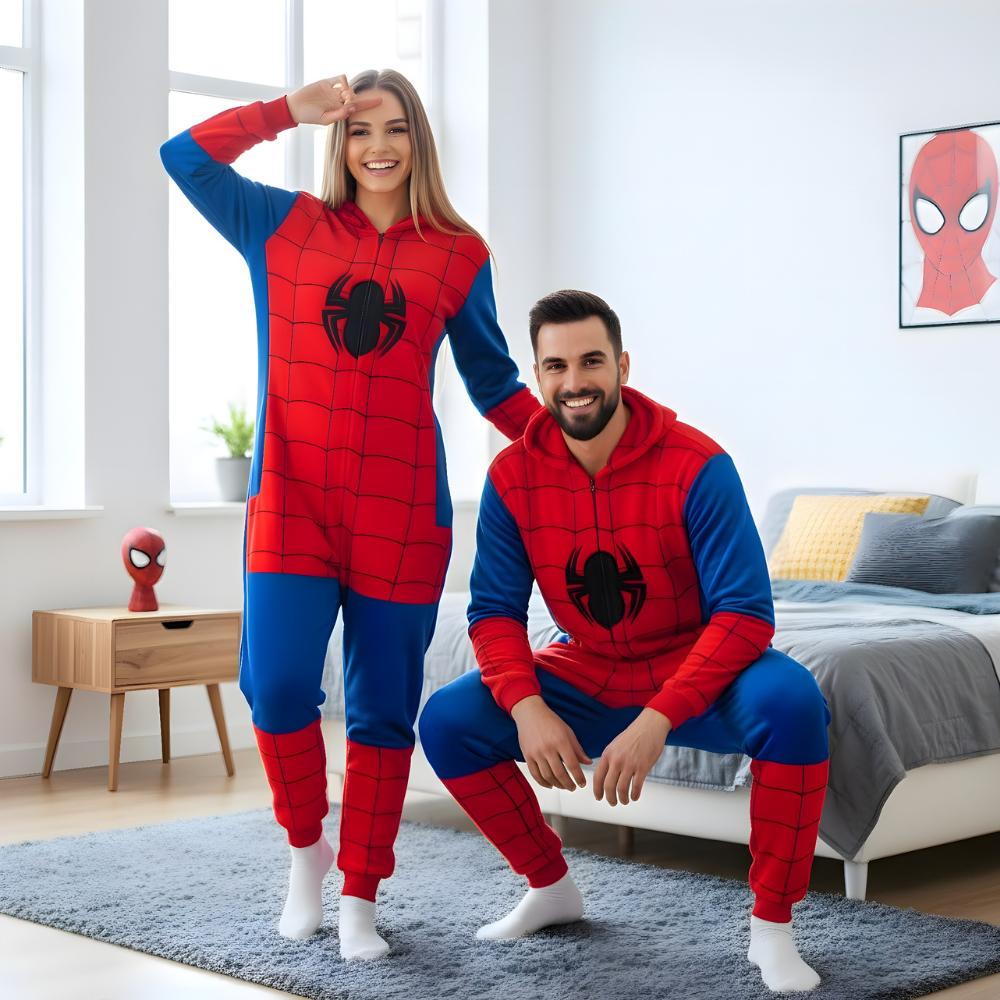 Piżama Onesie Kigurumi Kostium Przebranie Spiderman L: 165 - 175Cm