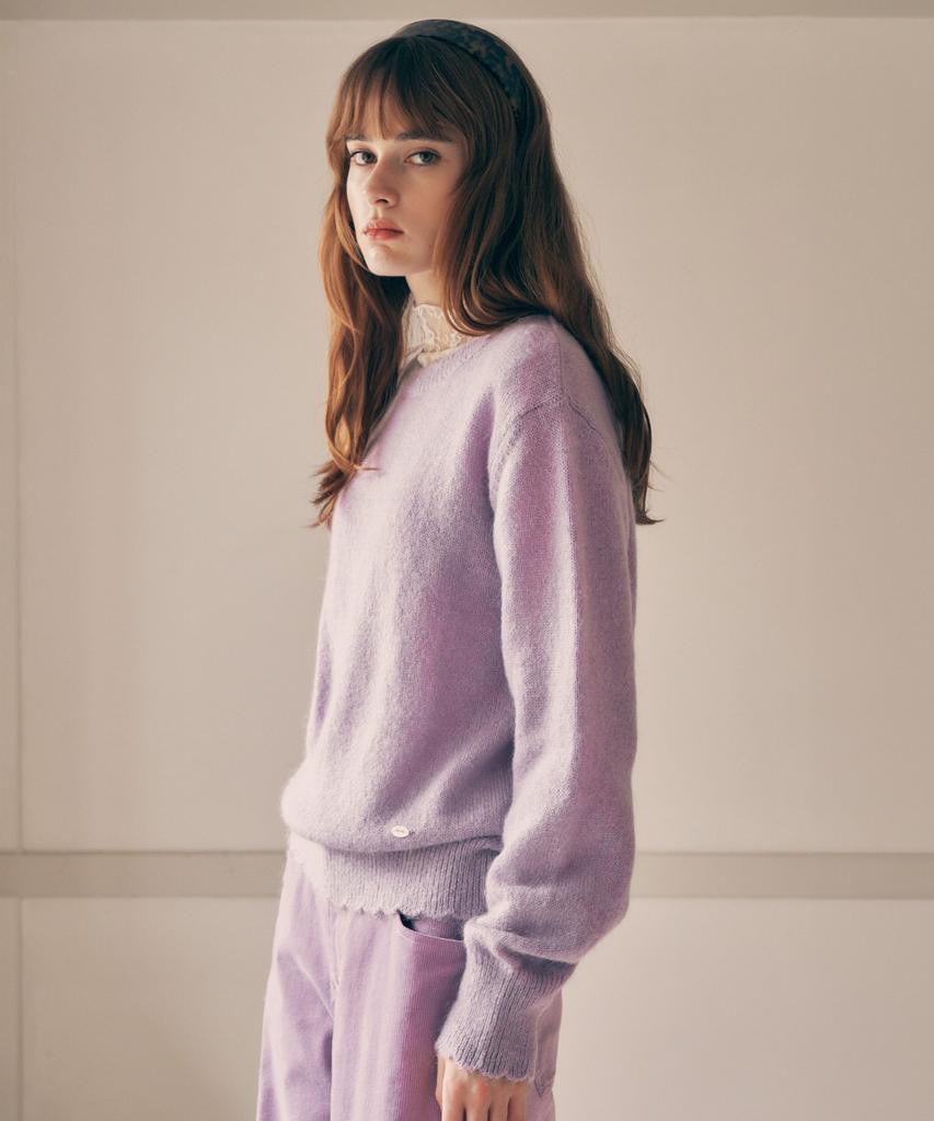 ROLAROLA Mohair Wool Blended Knit Lavender