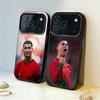 Чехол для телефона C-Cool C-Cristiano R-Ronaldo 7 для iPhone17 16 15 14 13 12 Pro Max Серый Черный Матовый Лазерный Металлик Аврора Funda
