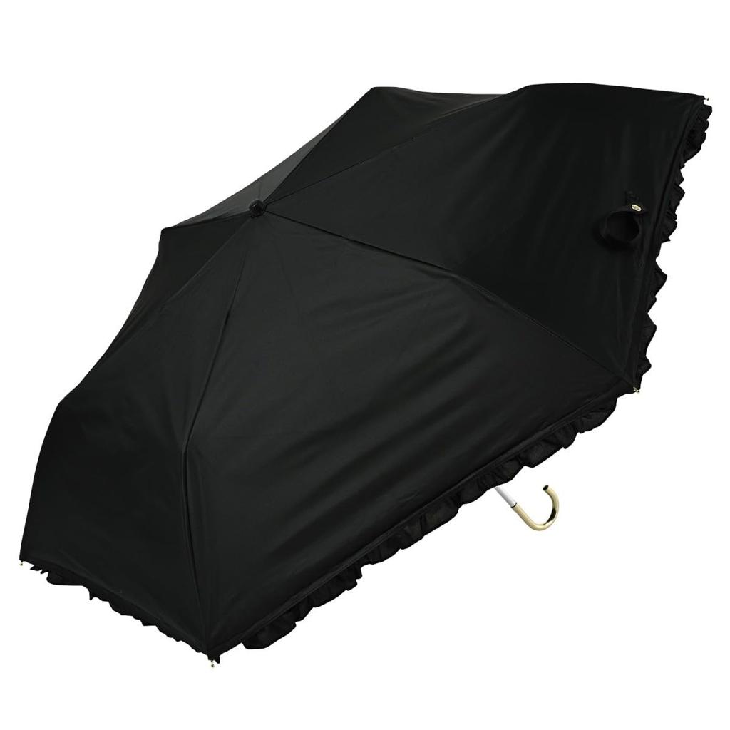 Складной мини-зонт Nifty Colors Folding Mellow Frill 2454BK, Блокирующий свет