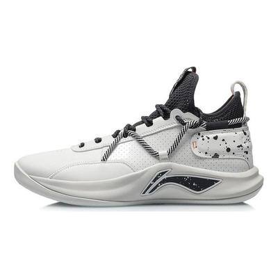 Li Ning Speed Team Повседневные Баскетбольные кроссовки с амортизацией, нескользящие, износостойкие, низкие, мужские, серебристо-белые ABPQ047-3