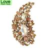 Rhinestone Large Flower Brooch Pin Winter Coat Accessories Fashion Wedding Jewelry High Quality Vintage