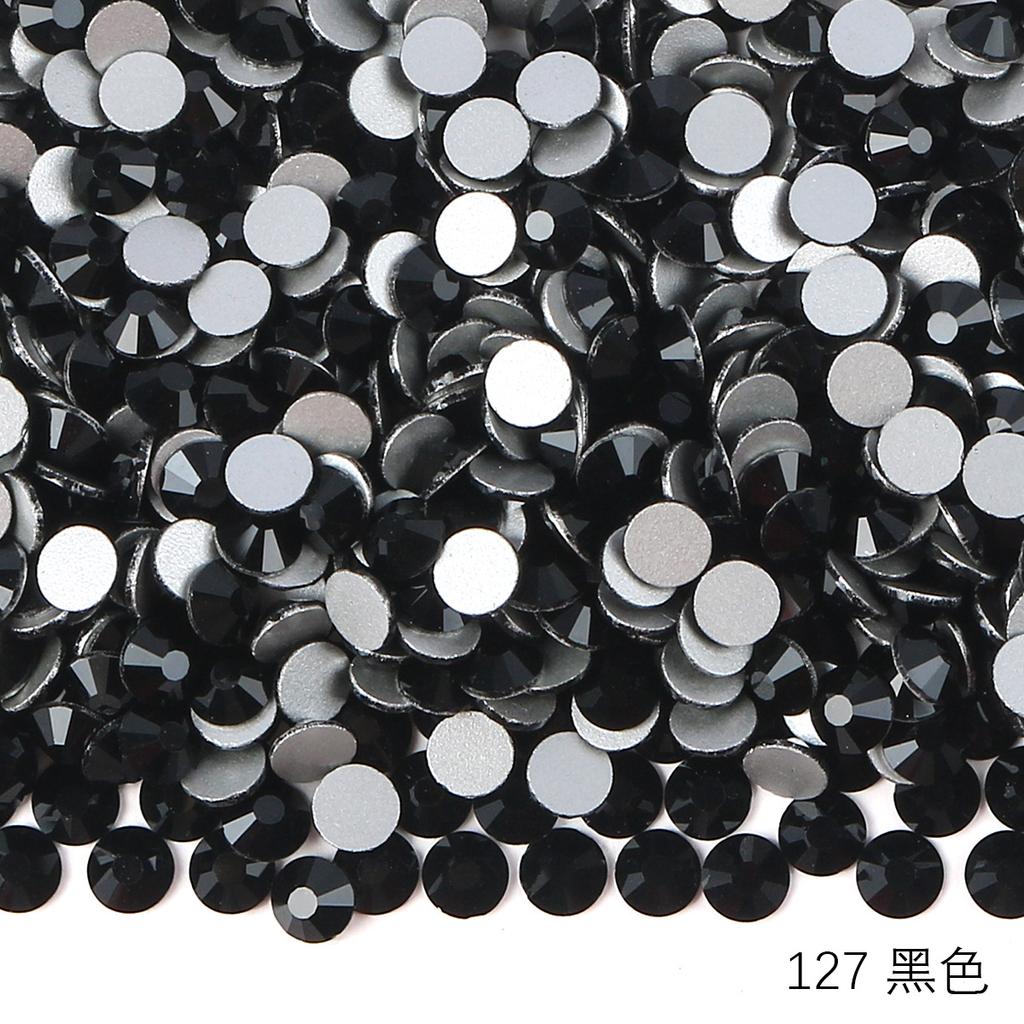 Круглый стеклянный страз DIY маникюр бриллиантовая ювелирка, наклейка-дрель для аксессуаров чехла мобильного телефона, хрустальное стекло плоское дно имитация бриллианта