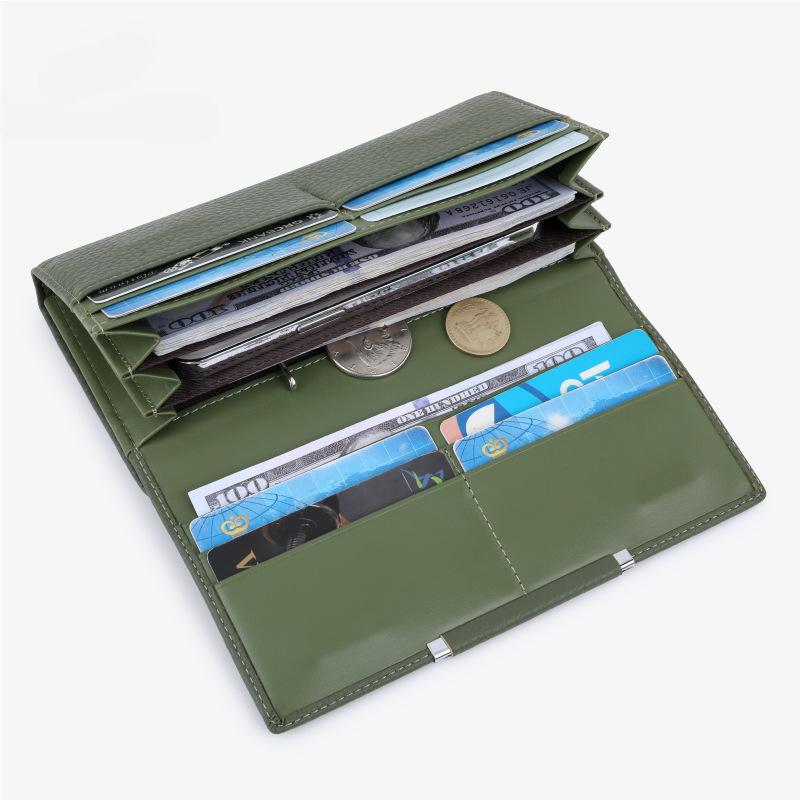 Женский кошелек из искусственной кожи, женский, роскошный, модный, с магнитной кнопкой, большой вместимостью, кошельки для монет, держатели удостоверений личности, ручные сумки