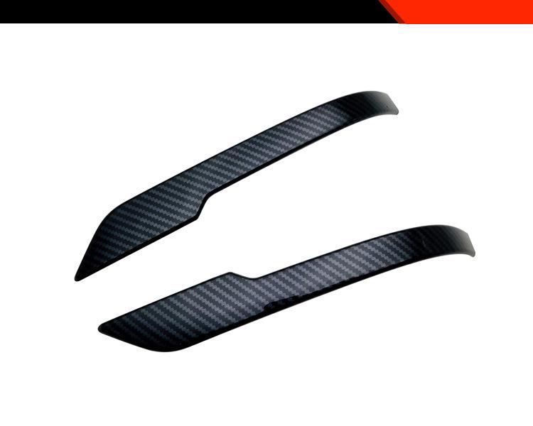 Наклейки на зеркало заднего вида Toyota Aqua 25: противоударная накладка и яркая полоса