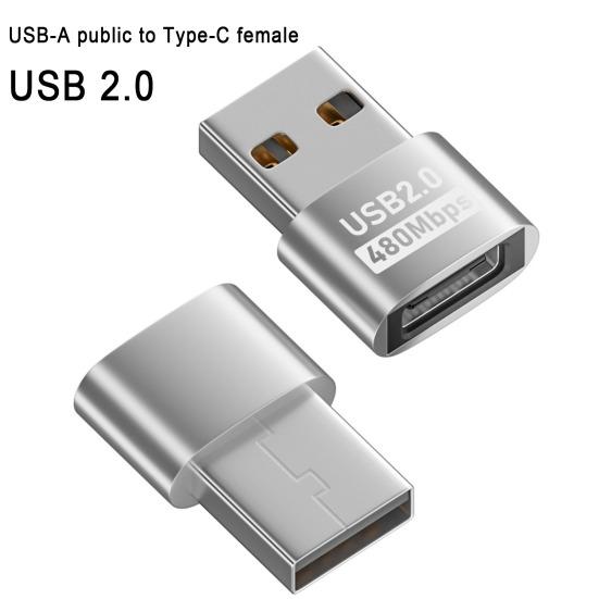 Адаптер для телефона Type-C на USB-A 2.0 480 Мбит/с Высокоскоростная передача данных Многофункциональный зарядный адаптер