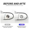JRQEY1 2/5/10pcs Car Lock Keyhole Stickers Decoration Protection For Mercedes Benz C180 C200 C260 C300 W108 AMG CLA W206 W220 W211