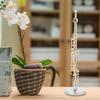 11CM Mini Gold Flute Model Musical Instrument Model Musical Gifts Home Decor Ornaments