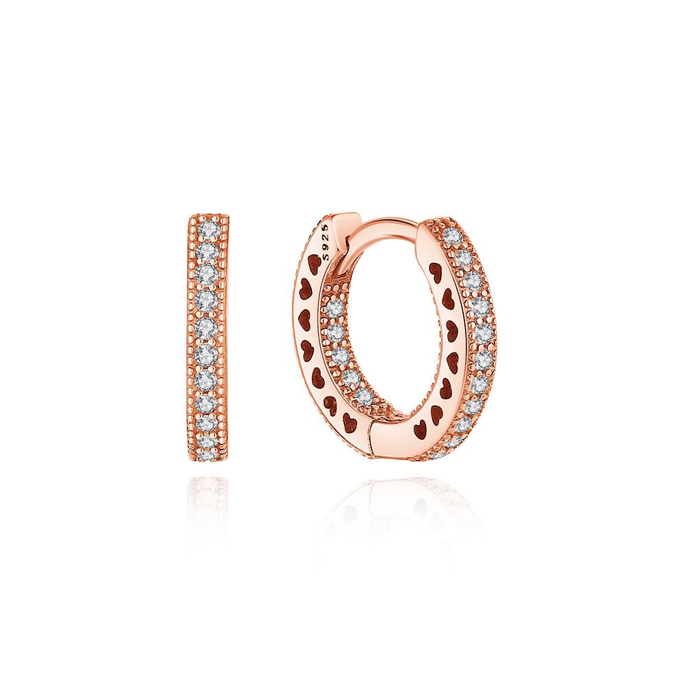 Серьги из стерлингового серебра 925 пробы 2025 г., серьги-гвоздики, серьги-кольца с кристаллами для женщин, серьги-пусеты из розового золота, серьги с короной, сердцем, символом бесконечности, пчелой, ювелирные изделия