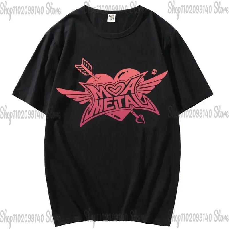 Футболка BABYMETAL, японская унисекс и женская футболка с изображением Idol Metal Band, летняя повседневная модная футболка Harajuku