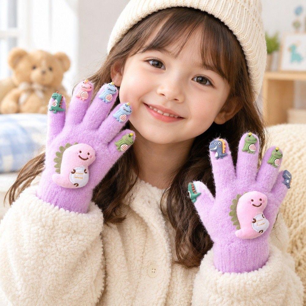 1 Pair Thick Kids Glove Knitted Winter Glove Breathable Toddler Glove  Holiday Gifts