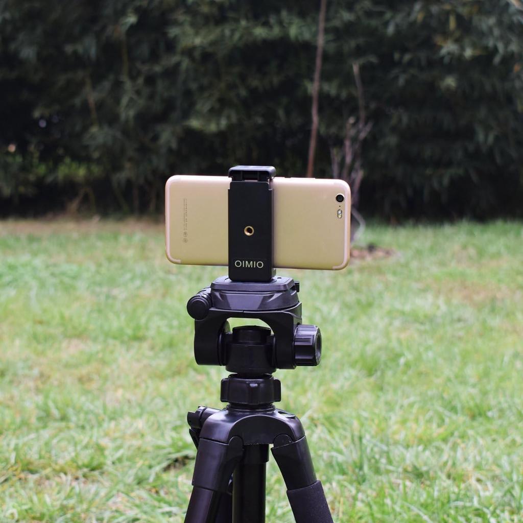 Universal Cell Phone Tripod Mount Adapter, OIMIO Phone Holder Clip Connector Head Used for Monopod Selfie Stick DSLR Travel Mini Flexible Tripod and