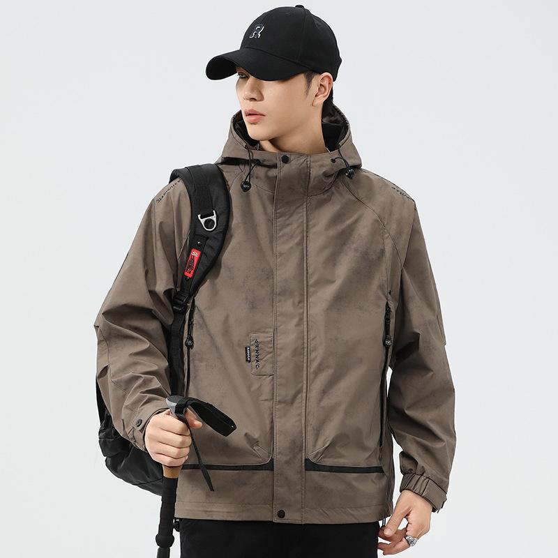 Американская ретро-куртка, мужская модная брендовая куртка с капюшоном, мужская свободная повседневная куртка большого размера