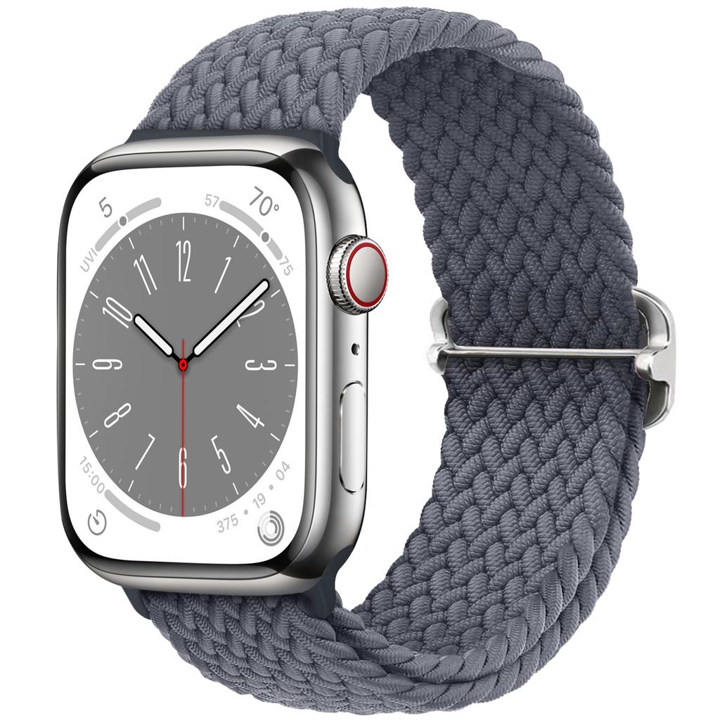 Плетеный Solo Loop для Apple Watch ремешок 44мм 40мм 49мм 45мм 41мм 46мм Эластичный браслет iWatch series 8 3 se 6 Ultra 2 9 10 ремешки