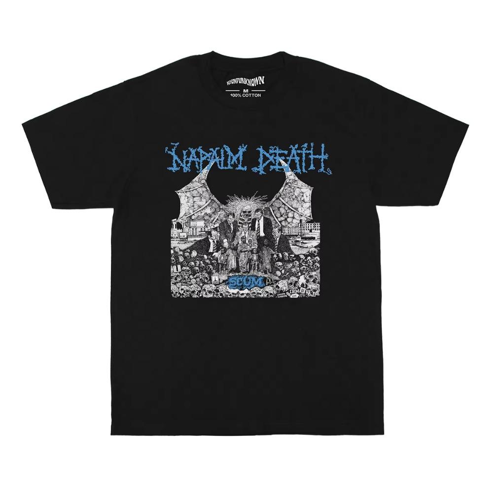 Футболка Napalm Death Scum Metal Grindcore Группа Terrorizer Brutal Truth Repulsion Мужская одежда Короткие футболки Гранж Винтажная мода