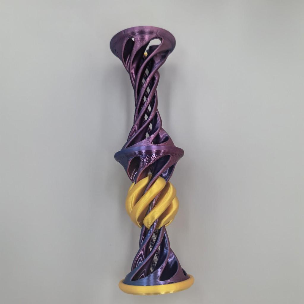 3D Printed Spiral Spring Jumping Toy - Unique Decompression Ejectable Toy