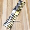Stainless Steel Watch Band with Folding Clasp - Flat Mouth Design, Sizes 12/14/18/20mm