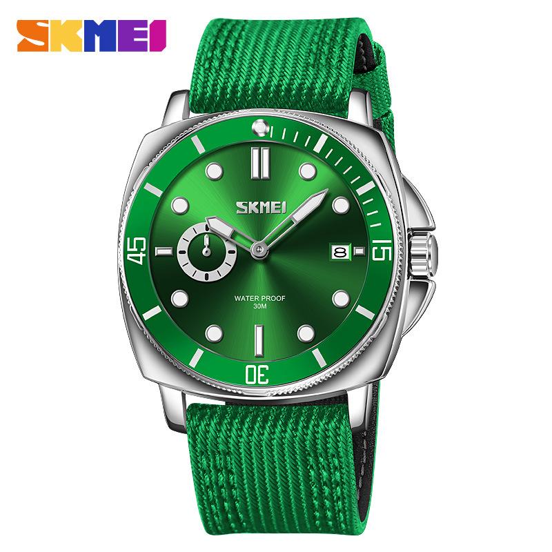 Moment Beauty Модные повседневные мужские часы с нейлоновым ремешком и светящимся календарем на стрелке Кварцевые часы One Piece