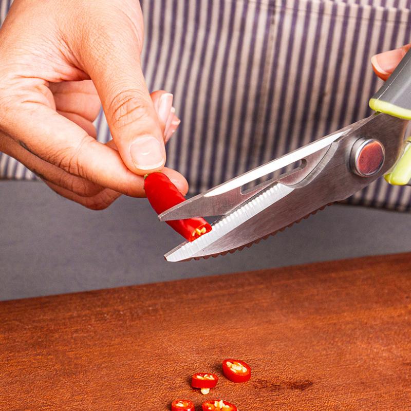 Острые кухонные ножницы из нержавеющей стали, многофункциональные ножницы для куриных костей, мощные и удобные бытовые ножницы