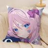 Genshin Impact Citlali sexy Cushion Cover Silky Short Plush Invisible Zipper Dustproof Sofa Pillow Case for Home Decor