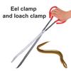 Eel Clip with Ergonomic Anti-slip Long Handle Multi-purpose Crab Loach Lobster Seafood Fishing Catching Tong Grabber Clamp Garbage Picker Tools