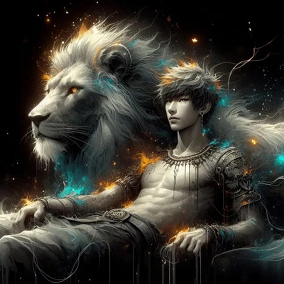 Новый круглый квадратный алмазный мозаичный художественный портрет 5d Diy алмазная живопись лев красивый мальчик вышивка крест набор украшение для дома